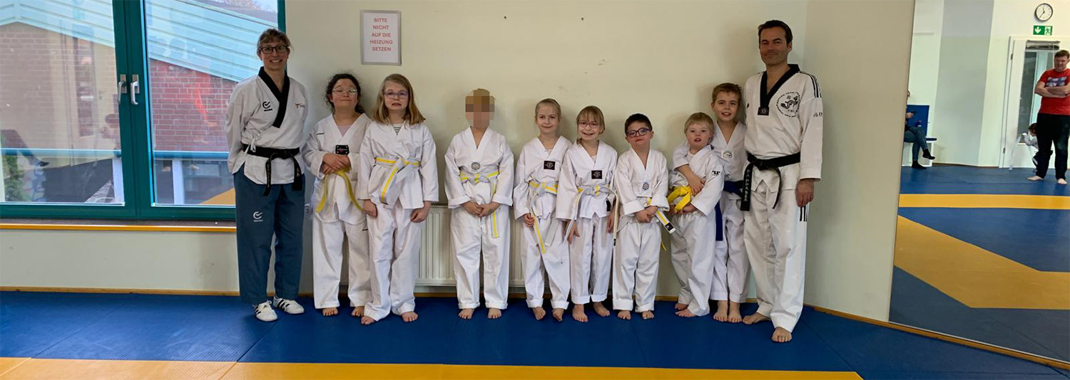 Erste Prüfung im inklusiven Taekwondo